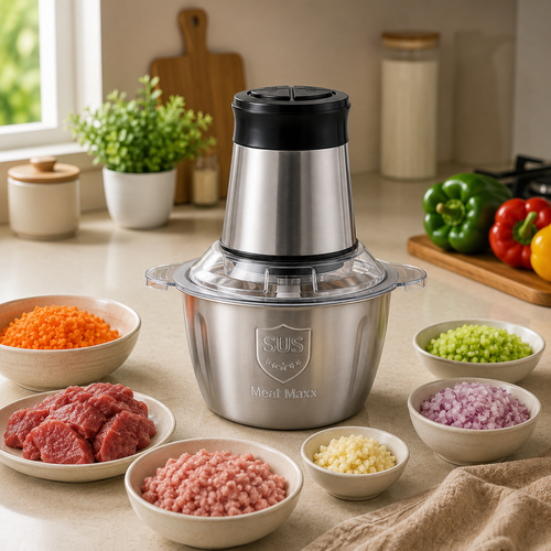 Premium Electric Food Chopper | Stainless Steel Bowl | Fast & Powerful Kitchen Prep