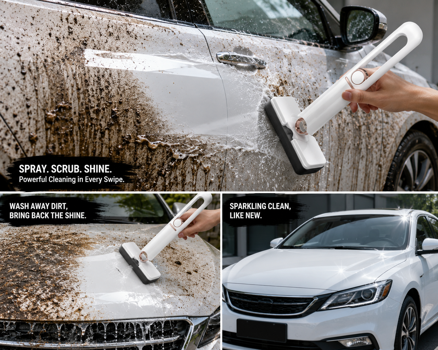 Hands-Free Self-Squeeze Mini Sponge Mop